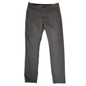 Fox Racing Chino Pants 32 Olive Gray Straight Fit Casual Skate Moto Streetwear